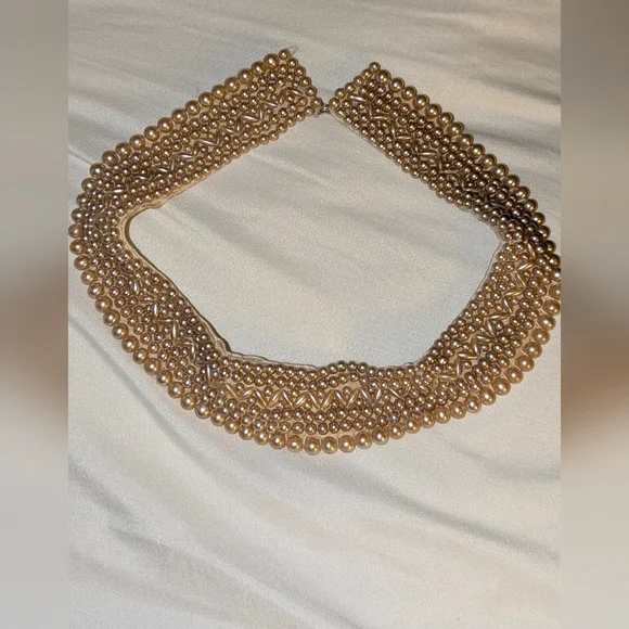 Vintage Japanese Beaded Purse Clutch &  Beaded Collar - Picture 3 of 5